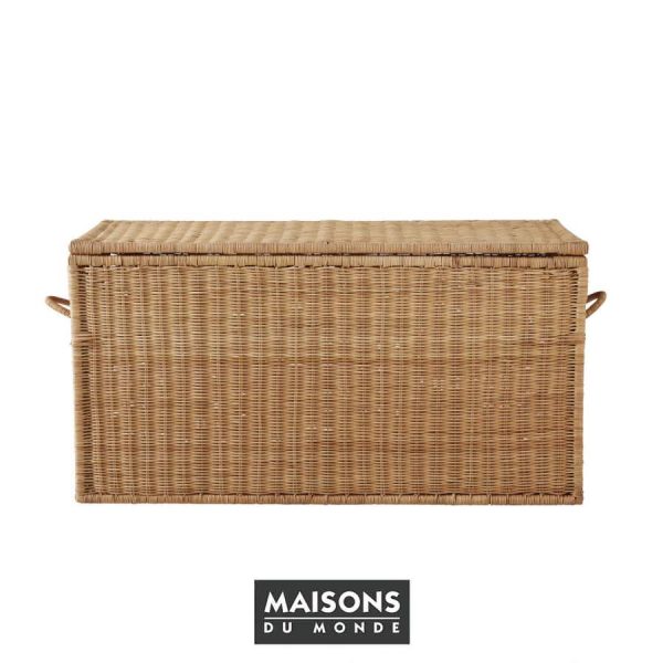 Baúl Lavandou de ratán de Maisons du Monde