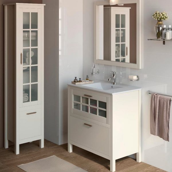 Mueble de lavabo Nizza blanco de Leroy Merlin
