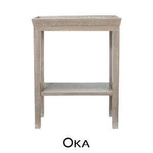 Gustavian wooden side table by OKA