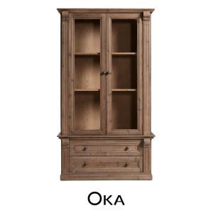 Theodora cabinet made from recycled elm wood by OKA