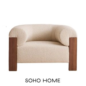 Eldon boucle armchair by Soho Home