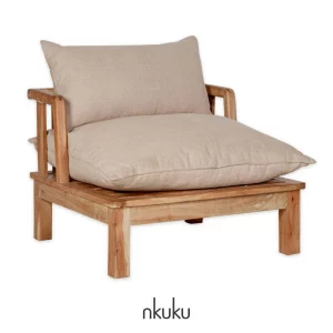 Sadhi woodn outdoor armchair from Nkuku
