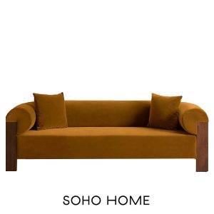 Eldon mustard sofa from Soho Home