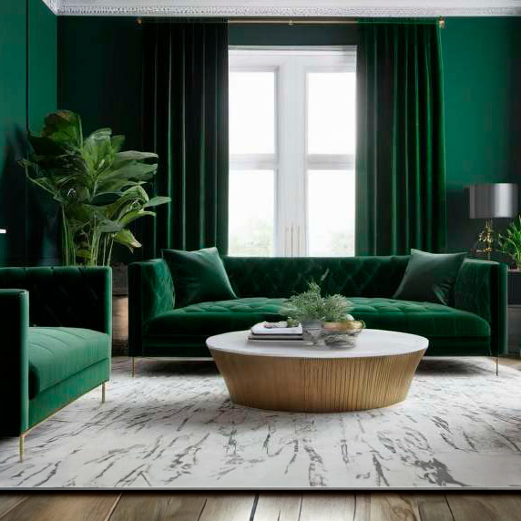 Home decoration with green
