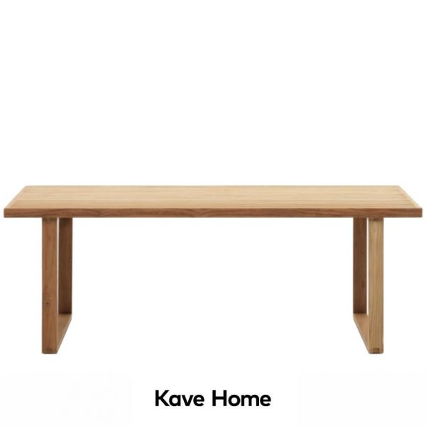 Mesa de exterior Canadell de madera de Kave Home