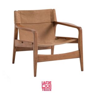 Sillón de piel Alberto de La Redoute