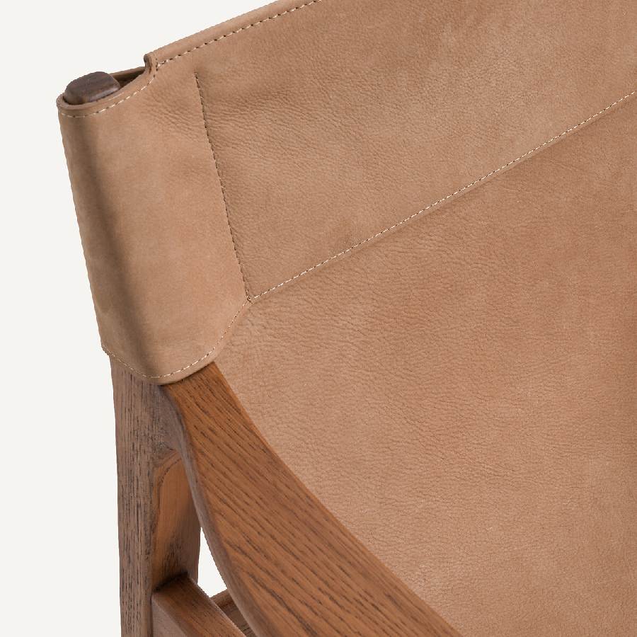 Sillón de piel Alberto de La Redoute