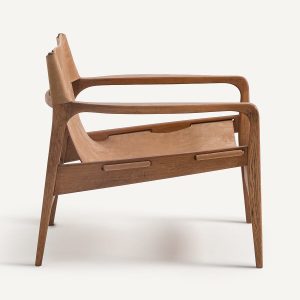 Sillón de piel Alberto de La Redoute