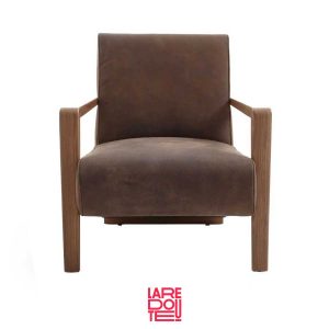 Sillón de piel Sanami de La Redoute