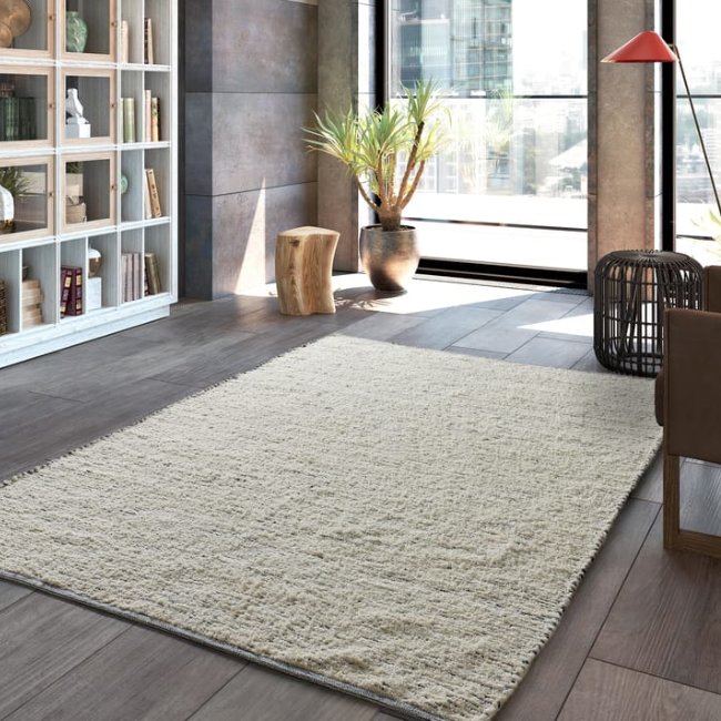 Alfombra rectangular de algodón