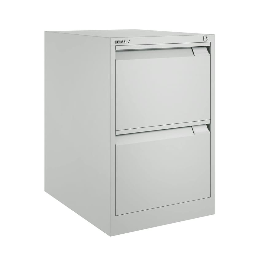 Cajonera Bisley con dos cajones blanca