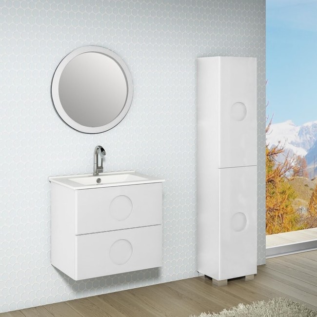 Columna de baño Sphere en blanco de Leroy Merlin
