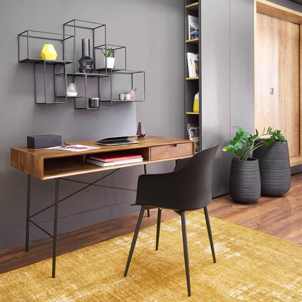 Escritorio de madera y metal Arty de Maisons du Monde