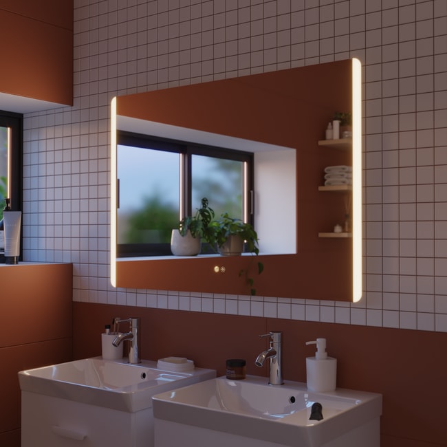 Espejo de baño táctil con luz led