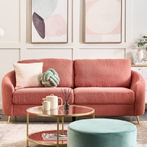 Sofás rosa palo