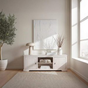Mueble de TV blanco Tarifa de Banak