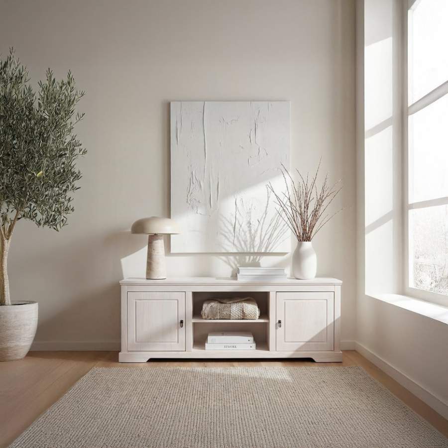 Mueble de TV blanco Tarifa de Banak